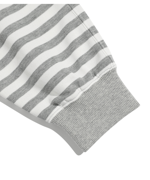 NICE GHOST CLUB(ナイスゴーストクラブ)の「STRIPE RUSH 3STAR HOODIE ZIP UP_GREY(NG2GSUM491A)(パーカー・レディース・グレー・SMALL/MEDIUM)」の7枚目の写真
