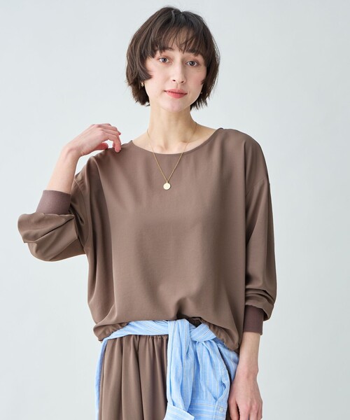 ANY（エニィ）の「涼やかDRYブラウス（シャツ/ブラウス・レディース・黄土色系/ベージュ系/グレー系・X-LARGE）」の19枚目の写真