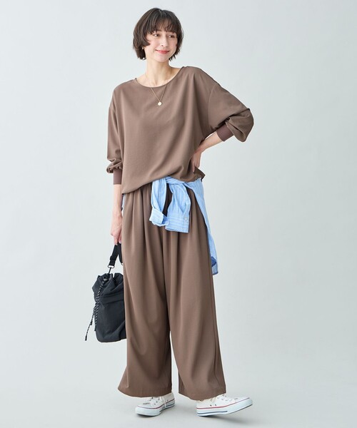 ANY（エニィ）の「涼やかDRYブラウス（シャツ/ブラウス・レディース・黄土色系/ベージュ系/グレー系・X-LARGE）」の20枚目の写真