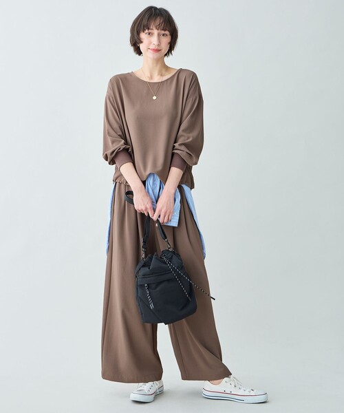 ANY（エニィ）の「涼やかDRYブラウス（シャツ/ブラウス・レディース・黄土色系/ベージュ系/グレー系・X-LARGE）」の21枚目の写真