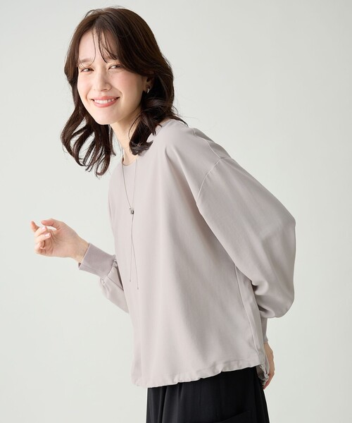 ANY（エニィ）の「涼やかDRYブラウス（シャツ/ブラウス・レディース・黄土色系/ベージュ系/グレー系・X-LARGE）」の4枚目の写真