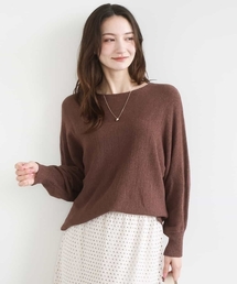 MK MICHEL KLEIN（エムケーミッシェルクラン）の「テープヤーンドルマンニット 洗える（ニット/セーター）」