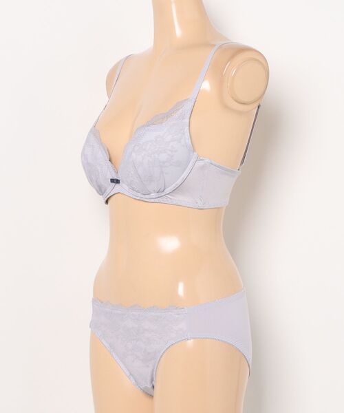 AMOSTYLE BY Triumph（アモスタイルバイトリンプ）の「夢みるブラ ノンワイヤー ブラ＆ショーツセット デイジーシャワー 【A,B,C,Dカップ】AMST1260 HU2+Hikini JX（ブラ&ショーツ・レディース・チョコ/ベビーピンク/プラチナム・C70M/C65M/B75M/B70M/B65M/A75M/A70M/D80L/D75L/D70M/D65M/C80L/C75L）」の10枚目の写真