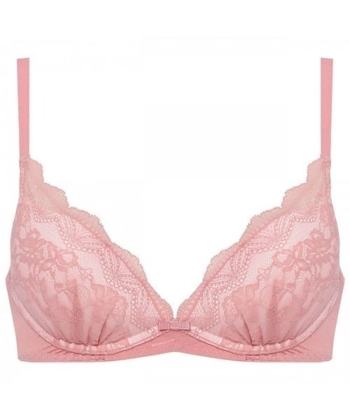 AMOSTYLE BY Triumph（アモスタイルバイトリンプ）の「夢みるブラ ノンワイヤー ブラ＆ショーツセット デイジーシャワー 【A,B,C,Dカップ】AMST1260 HU2+Hikini JX（ブラ&ショーツ・レディース・チョコ/ベビーピンク/プラチナム・C70M/C65M/B75M/B70M/B65M/A75M/A70M/D80L/D75L/D70M/D65M/C80L/C75L）」の6枚目の写真