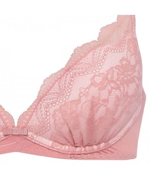 AMOSTYLE BY Triumph（アモスタイルバイトリンプ）の「夢みるブラ ノンワイヤー ブラ＆ショーツセット デイジーシャワー 【A,B,C,Dカップ】AMST1260 HU2+Hikini JX（ブラ&ショーツ・レディース・チョコ/ベビーピンク/プラチナム・C70M/C65M/B75M/B70M/B65M/A75M/A70M/D80L/D75L/D70M/D65M/C80L/C75L）」の7枚目の写真