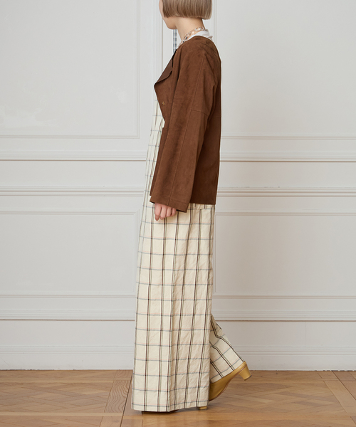 IENA LA BOUCLE GOAT SUEDE ジャケット（ノーカラージャケット）｜IENA