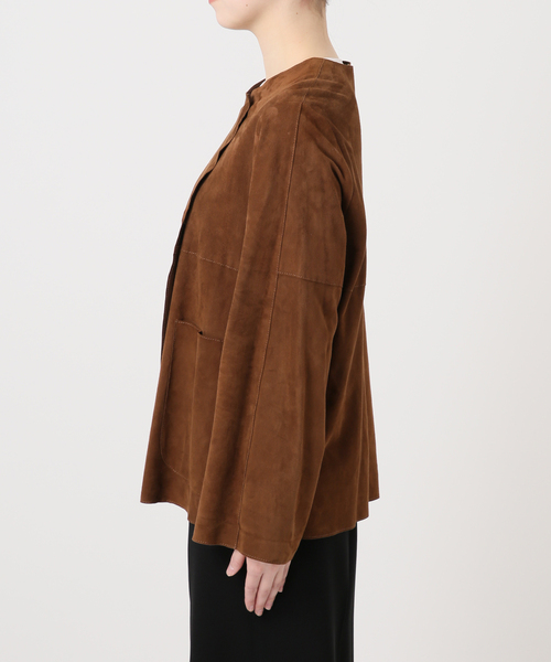 IENA LA BOUCLE GOAT SUEDE ジャケット(ノーカラージャケット)|IENA IENA LA BOUCLE GOAT SUEDE ジャケット(ノーカラージャケット)|IENA
