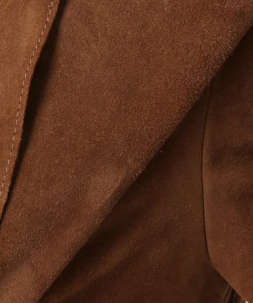 IENA LA BOUCLE（イエナラブークル）の「IENA LA BOUCLE GOAT SUEDE ジャケット（ノーカラージャケット・レディース・ウッド・FREE）」の20枚目の写真