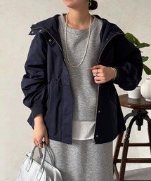 リブラメフードモッズジャケット