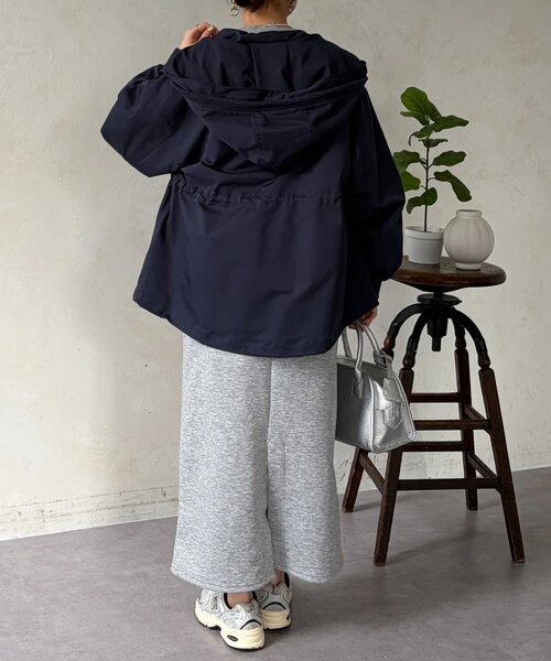 Chez toi（シェトワ）の「リブラメフードモッズジャケット（ブルゾン・レディース・ネイビー/アイボリー/カーキ・FREE）」の16枚目の写真