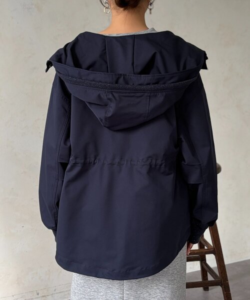 Chez toi（シェトワ）の「リブラメフードモッズジャケット（ブルゾン・レディース・ネイビー/アイボリー/カーキ・FREE）」の18枚目の写真