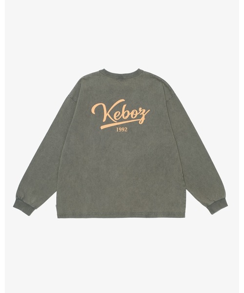 KEBOZ(ケボズ)の「ICON WASHED L/S TEE(Tシャツ/カットソー・メンズ・ホワイト/ネイビー/オリーブ/ブラック/ブラウン・S/2XL/XL/L/M)」の4枚目の写真