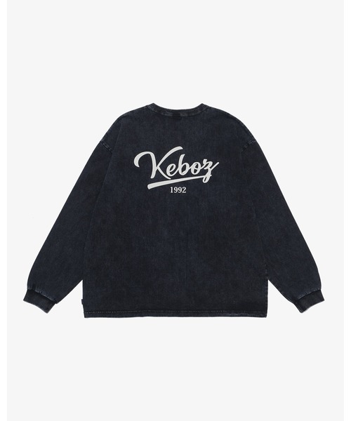 KEBOZ(ケボズ)の「ICON WASHED L/S TEE(Tシャツ/カットソー・メンズ・ホワイト/ネイビー/オリーブ/ブラック/ブラウン・S/2XL/XL/L/M)」の2枚目の写真