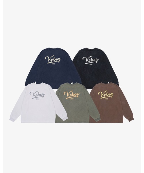 KEBOZ(ケボズ)の「ICON WASHED L/S TEE(Tシャツ/カットソー・メンズ・ホワイト/ネイビー/オリーブ/ブラック/ブラウン・S/2XL/XL/L/M)」の7枚目の写真