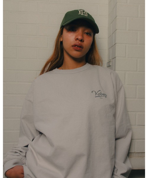 KEBOZ(ケボズ)の「ICON WASHED L/S TEE(Tシャツ/カットソー・メンズ・ホワイト/ネイビー/オリーブ/ブラック/ブラウン・S/2XL/XL/L/M)」の6枚目の写真
