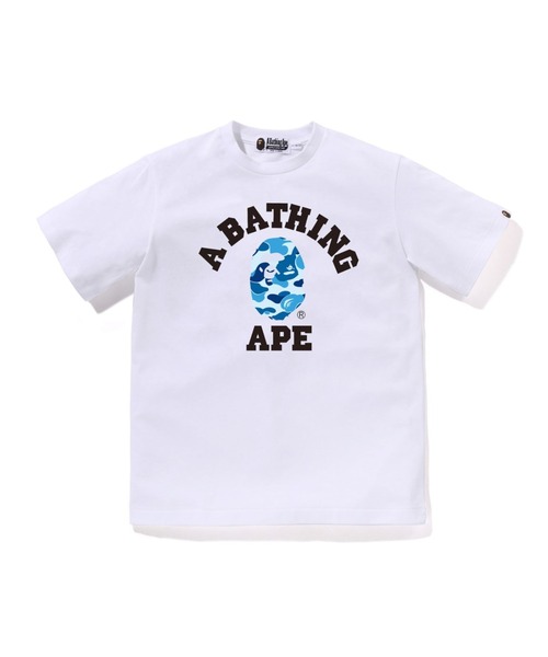 A BATHING APE（アベイシングエイプ）の「ABC CAMO COLLEGE TEE（Tシャツ/カットソー・キッズ・ブラック×グリーン/ホワイト×グリーン/ホワイト×ブルー/ホワイト×ピンク/ブラック×ブルー/ブラック×ピンク・150/160）」の3枚目の写真