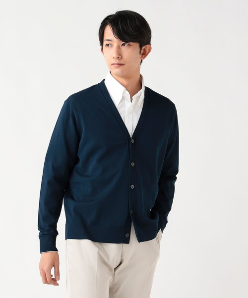 BEAMS HEART(ビームスハート)の「【4/23値下げ】Vネック カーディガン(カーディガン/ボレロ・メンズ・ネイビー/ブラック・SMALL/LARGE/MEDIUM/X-LARGE)」の3枚目の写真