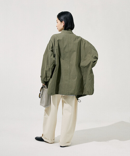FREAK'S STORE(フリークスストア)の「M-65 ショートモッズコート(モッズコート・レディース・オフホワイト/オリーブ/ブラック・フリ-)」の7枚目の写真