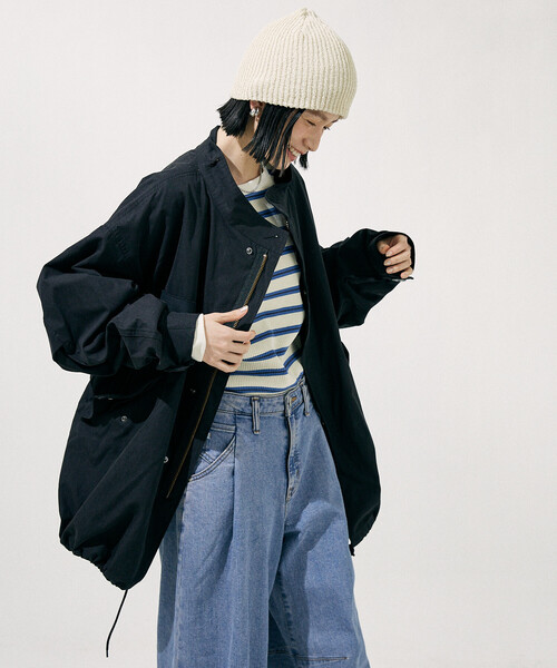 FREAK'S STORE（フリークスストア）の「M-65 ショートモッズコート（モッズコート・レディース・オフホワイト/オリーブ/ブラック・ﾌﾘ-）」の17枚目の写真