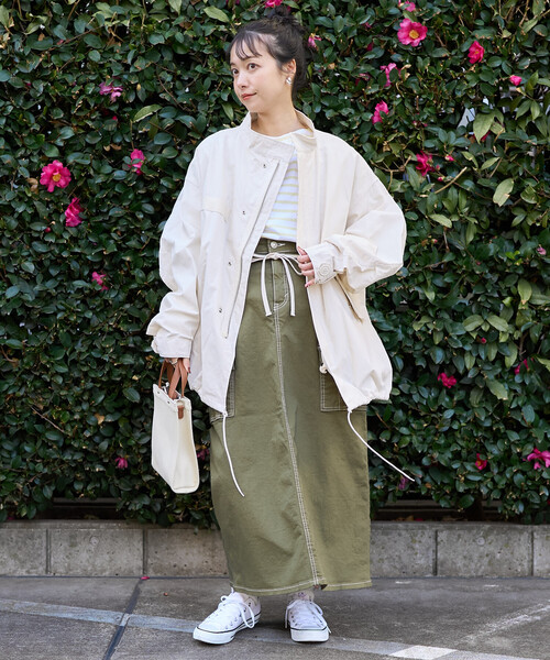 FREAK'S STORE（フリークスストア）の「M-65 ショートモッズコート（モッズコート・レディース・オフホワイト/オリーブ/ブラック・ﾌﾘ-）」の20枚目の写真