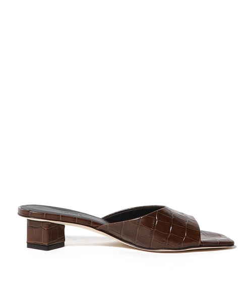 PELLICO SUNNY(ペリーコサニー)の「PELLICO SUNNY / クロコ レザーミュール《ESTNATION EXCLUSIVE》(サンダル・レディース・ブラック/ブラウン・38/37/36/35)」の6枚目の写真