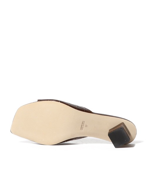 PELLICO SUNNY(ペリーコサニー)の「PELLICO SUNNY / クロコ レザーミュール《ESTNATION EXCLUSIVE》(サンダル・レディース・ブラック/ブラウン・38/37/36/35)」の3枚目の写真