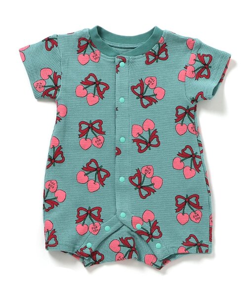 Ampersand（アンパサンド）の「【リンク】げんきロンパス（ロンパース・キッズ・イエロー/ベージュ/ピンク/エメラルド・60/80/70）」の3枚目の写真