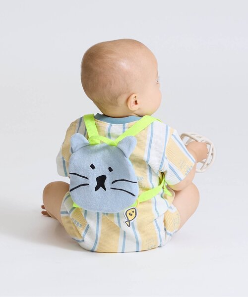 Ampersand（アンパサンド）の「【リンク】げんきロンパス（ロンパース・キッズ・イエロー/ベージュ/ピンク/エメラルド・60/80/70）」の6枚目の写真