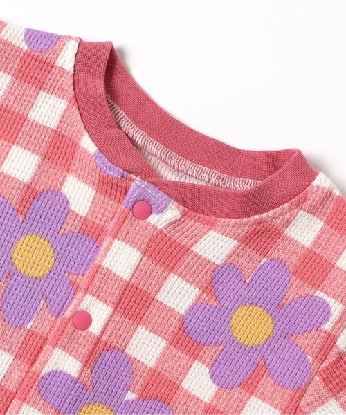 Ampersand（アンパサンド）の「【リンク】げんきロンパス（ロンパース・キッズ・イエロー/ベージュ/ピンク/エメラルド・60/80/70）」の9枚目の写真