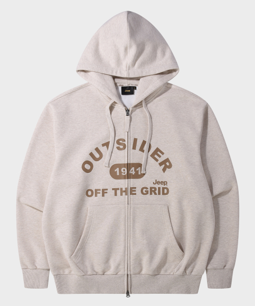 JEEP(ジープ)の「OUTSIDER 2WAY オーバーサイズ フードパーカー (JR5TZU076MB)(パーカー・レディース・その他・SMALL/MEDIUM/LARGE/X-LARGE/2XL)」の1枚目の写真