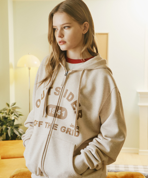 JEEP(ジープ)の「OUTSIDER 2WAY オーバーサイズ フードパーカー (JR5TZU076MB)(パーカー・レディース・その他・SMALL/MEDIUM/LARGE/X-LARGE/2XL)」の2枚目の写真