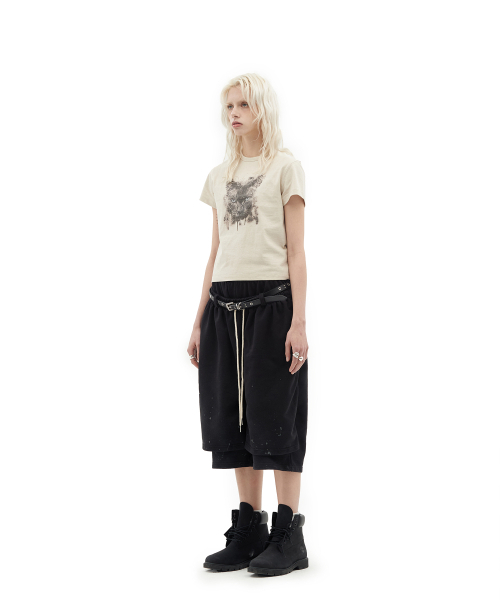 DEFGARMENTS（デフグラメンツ）の「CAT AVA T-SHIRTS [LIGHT BEIGE]（Tシャツ/カットソー・レディース・その他・SMALL/MEDIUM）」の4枚目の写真