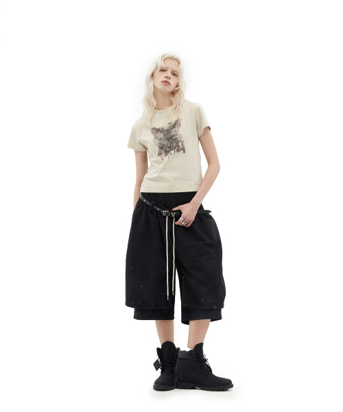 DEFGARMENTS（デフグラメンツ）の「CAT AVA T-SHIRTS [LIGHT BEIGE]（Tシャツ/カットソー・レディース・その他・SMALL/MEDIUM）」の5枚目の写真
