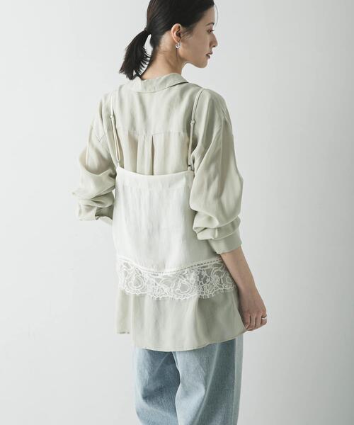 URBAN RESEARCH（アーバンリサーチ）の「レースキャミソール（キャミソール・レディース・オフホワイト/ブラック・FREE）」の5枚目の写真