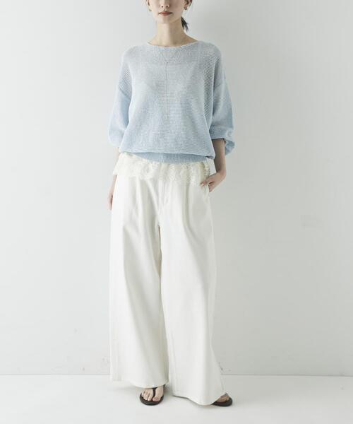 URBAN RESEARCH（アーバンリサーチ）の「レースキャミソール（キャミソール・レディース・オフホワイト/ブラック・FREE）」の9枚目の写真