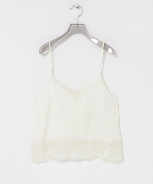 URBAN RESEARCH（アーバンリサーチ）の「レースキャミソール（キャミソール・レディース・オフホワイト/ブラック・FREE）」の10枚目の写真
