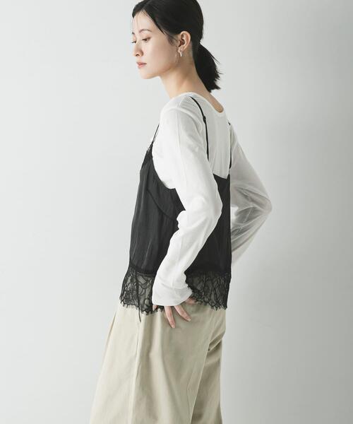 URBAN RESEARCH（アーバンリサーチ）の「レースキャミソール（キャミソール・レディース・オフホワイト/ブラック・FREE）」の16枚目の写真