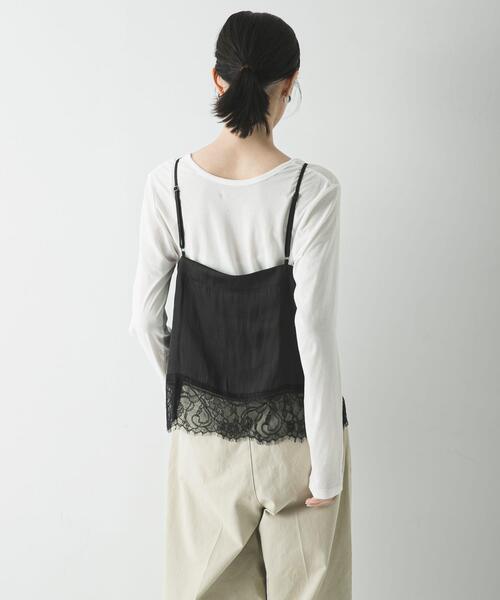 URBAN RESEARCH（アーバンリサーチ）の「レースキャミソール（キャミソール・レディース・オフホワイト/ブラック・FREE）」の17枚目の写真