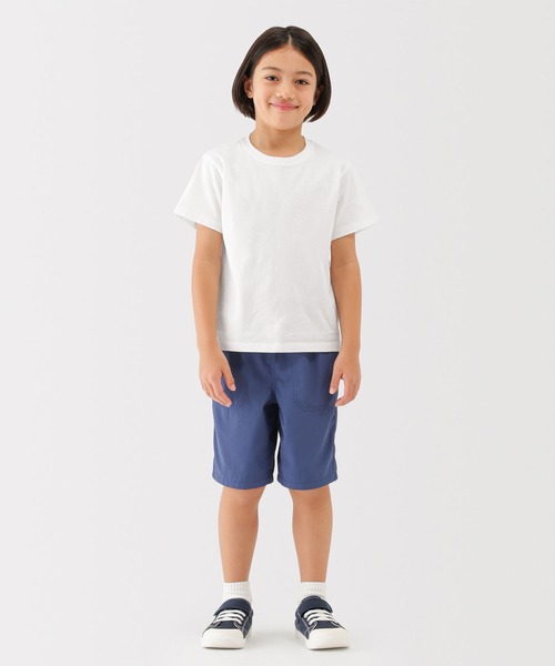 無印良品（ムジルシリョウヒン）の「キッズ 綿天竺編みクルーネック半袖Ｔシャツ 無地（Tシャツ/カットソー・キッズ・ラベンダー/ブラック/ブルー/オフホワイト・110/120/130/140/150）」の11枚目の写真