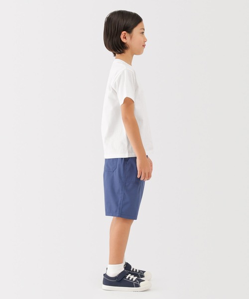 無印良品（ムジルシリョウヒン）の「キッズ 綿天竺編みクルーネック半袖Ｔシャツ 無地（Tシャツ/カットソー・キッズ・ラベンダー/ブラック/ブルー/オフホワイト・110/120/130/140/150）」の14枚目の写真