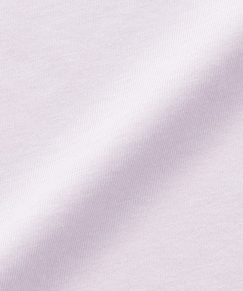 無印良品（ムジルシリョウヒン）の「キッズ 綿天竺編みクルーネック半袖Ｔシャツ 無地（Tシャツ/カットソー・キッズ・ラベンダー/ブラック/ブルー/オフホワイト・110/120/130/140/150）」の9枚目の写真