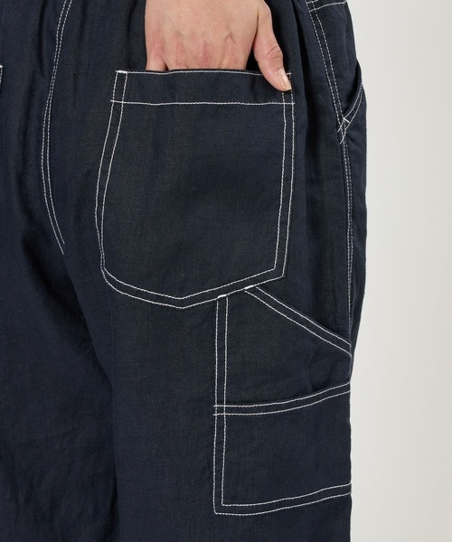 BARNYARDSTORM(バンヤードストーム)の「BARNYARDSTORM / リネンペインターパンツ / ハンドウォッシャブル【WEB限定サイズL】(その他パンツ・レディース・ネイビー/ベージュ/セージグリーン・L/M/S)」の7枚目の写真