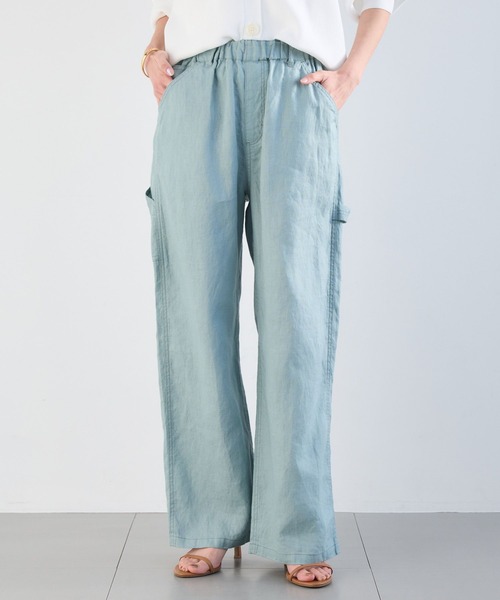 BARNYARDSTORM(バンヤードストーム)の「BARNYARDSTORM / リネンペインターパンツ / ハンドウォッシャブル【WEB限定サイズL】(その他パンツ・レディース・ネイビー/ベージュ/セージグリーン・L/M/S)」の18枚目の写真
