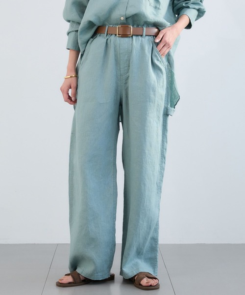 BARNYARDSTORM(バンヤードストーム)の「BARNYARDSTORM / リネンペインターパンツ / ハンドウォッシャブル【WEB限定サイズL】(その他パンツ・レディース・ネイビー/ベージュ/セージグリーン・L/M/S)」の21枚目の写真