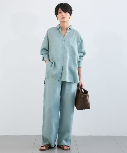 BARNYARDSTORM(バンヤードストーム)の「BARNYARDSTORM / リネンペインターパンツ / ハンドウォッシャブル【WEB限定サイズL】(その他パンツ・レディース・ネイビー/ベージュ/セージグリーン・L/M/S)」の22枚目の写真