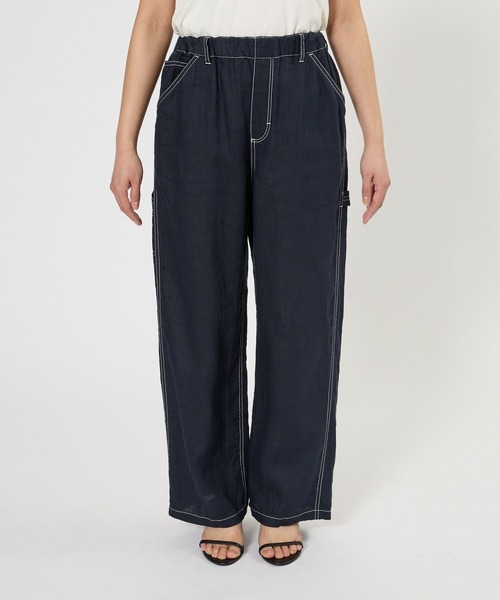 BARNYARDSTORM(バンヤードストーム)の「BARNYARDSTORM / リネンペインターパンツ / ハンドウォッシャブル【WEB限定サイズL】(その他パンツ・レディース・ネイビー/ベージュ/セージグリーン・L/M/S)」の11枚目の写真