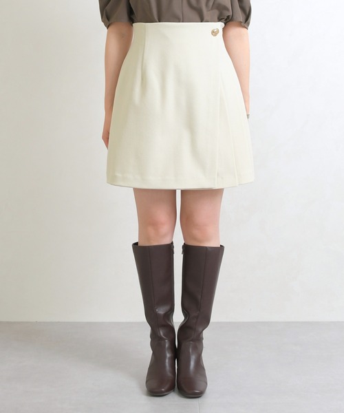 31 Sons de mode（トランテアン　ソン　ドゥ　モード）の「2026春夏新作 アシメプリーツミニスカート（スカート・レディース・アイボリー/ブラック/グレー・M/S）」の8枚目の写真