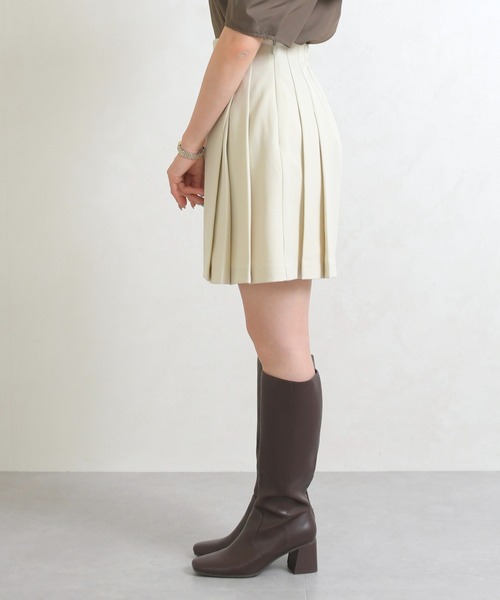 31 Sons de mode（トランテアン　ソン　ドゥ　モード）の「2026春夏新作 アシメプリーツミニスカート（スカート・レディース・アイボリー/ブラック/グレー・M/S）」の9枚目の写真