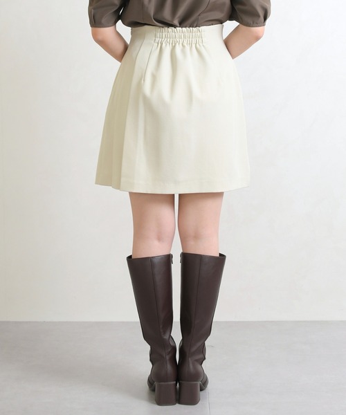 31 Sons de mode（トランテアン　ソン　ドゥ　モード）の「2026春夏新作 アシメプリーツミニスカート（スカート・レディース・アイボリー/ブラック/グレー・M/S）」の10枚目の写真
