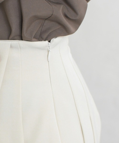 31 Sons de mode（トランテアン　ソン　ドゥ　モード）の「2026春夏新作 アシメプリーツミニスカート（スカート・レディース・アイボリー/ブラック/グレー・M/S）」の11枚目の写真